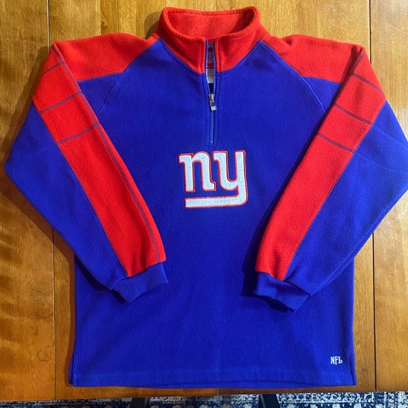 NFL Other - NFL NYG New‎ York Giants Quarter Zip Fleece Pullover